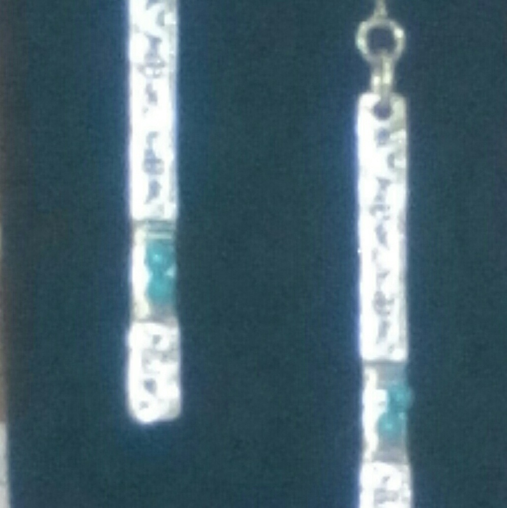 Silver and Turquoise Earrings (NWOT) - Picture 2 of 2